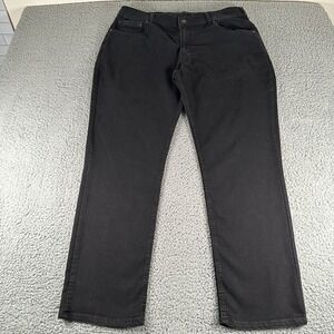 Origin Delta 68 Jeans Mens 38x30 Legit Fit Straight Leg Black Performance Denim